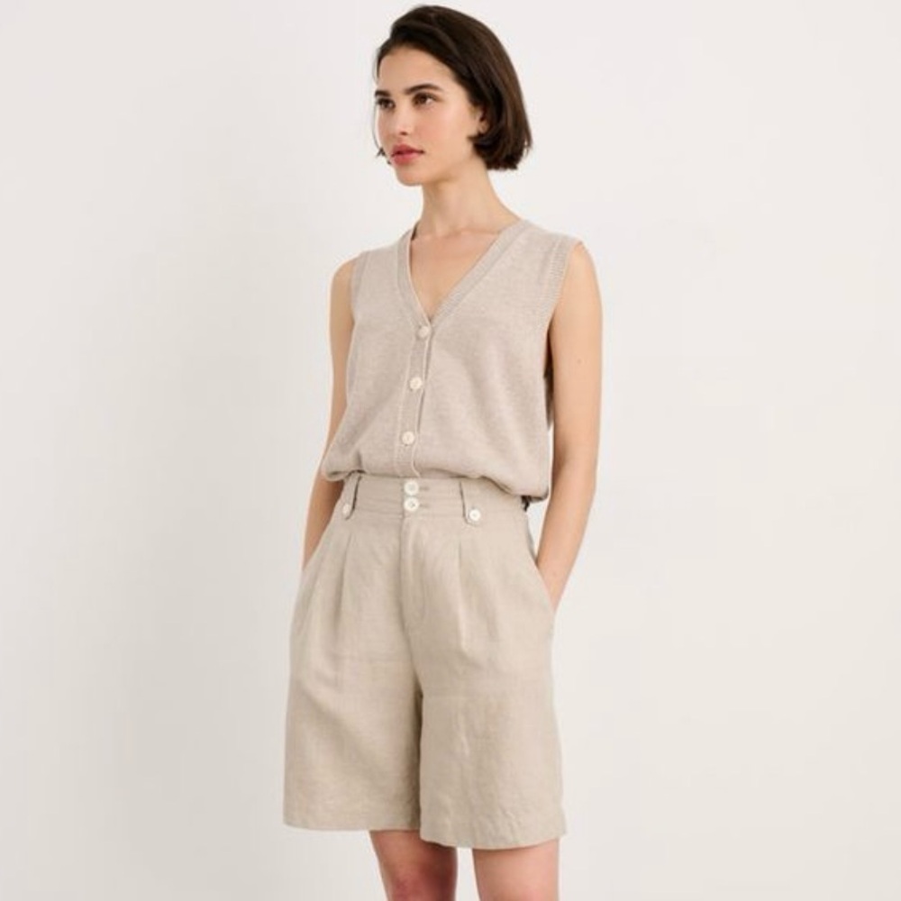 Alex Mill Emilia Sweater Vest - Oatmeal, Size M